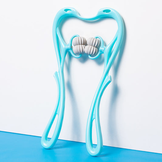 6-Wheel Manual Neck & Body Massager – Deep Tissue Stress Relief Tool