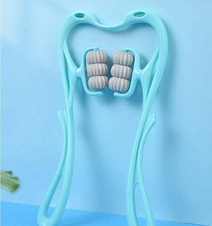 6-Wheel Manual Neck & Body Massager – Deep Tissue Stress Relief Tool