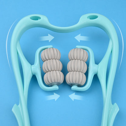6-Wheel Manual Neck & Body Massager – Deep Tissue Stress Relief Tool
